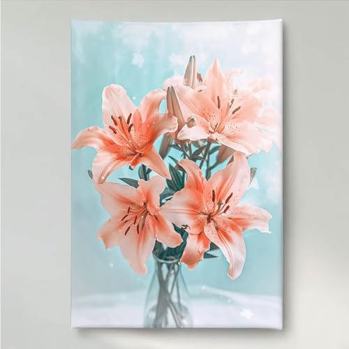 Diamond Painting Erwachsene Blumen 5D DIY Diamant Painting Bilder für Kinder Anfänger, Runde Full Drill Blume, Mosaikherstellung Bastelset für Haus Wanddekoration Geschenke 70x95cm PjY725 8-L von YEYUMEOZ