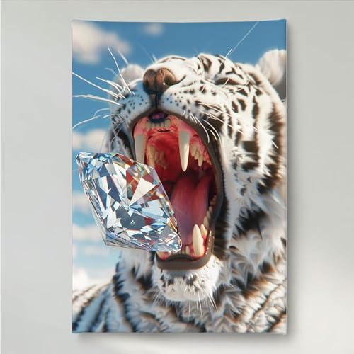 Diamond Painting Erwachsene Kristall 5D DIY Diamant Painting Bilder für Kinder Anfänger, Runde Full Drill Tier, Mosaikherstellung Bastelset für Haus Wanddekoration Geschenke 40x50cm PjY1271 8-B Diamond Painting Erwachsene Kristall 5D DIY Diamant Painting Bilder für Kinder Anfänger, Runde Full Drill Tier, Mosaikherstellung Bastelset für Haus Wanddekoration Geschenke 40x50cm PjY1271 8-B von YEYUMEOZ