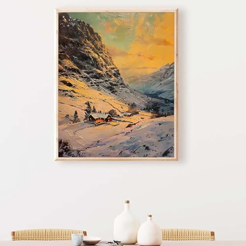 Diamond Painting Erwachsene Landschaft Diamond Painting Zubehör Baum, DIY Runden Steine Mosaikherstellung Basteln Erwachsene Anfänger Set für Schlafzimmer Wohnzimmer, Geschenke (90x120cm) PJY8 6-6 von YEYUMEOZ