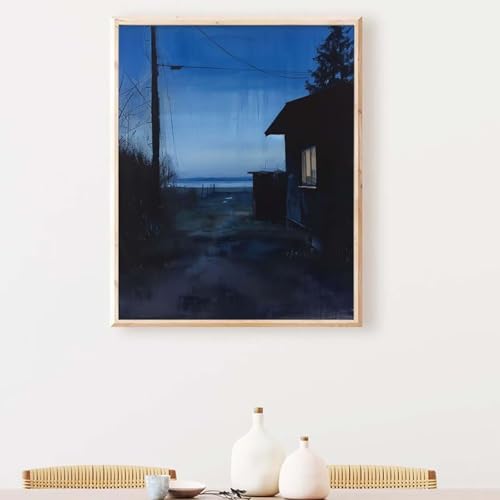 Diamond Painting Erwachsene Landschaft Diamond Painting Zubehör Gelb, DIY Runden Steine Mosaikherstellung Basteln Erwachsene Anfänger Set für Heim Schlafzimmer Wohnzimmer, Geschenke 80x100CM PJY7 Z-7 von YEYUMEOZ