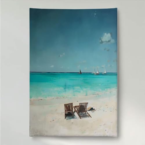 Diamond Painting Erwachsene Ozean 5D DIY Diamant Painting Bilder für Kinder Anfänger, Runde Full Drill Strand, Mosaikherstellung Bastelset für Haus Wanddekoration Geschenke 40x50cm PjY2247 F-5 von YEYUMEOZ