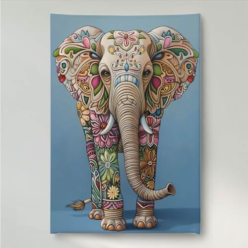 Diamond Painting Erwachsene Tier 5D DIY Diamant Painting Bilder für Kinder Anfänger, Runde Full Drill Elefant, Mosaikherstellung Bastelset für Haus Wanddekoration Geschenke 80x100cm PjY1019 K-O Diamond Painting Erwachsene Tier 5D DIY Diamant Painting Bilder für Kinder Anfänger, Runde Full Drill Elefant, Mosaikherstellung Bastelset für Haus Wanddekoration Geschenke 80x100cm PjY1019 K-O von YEYUMEOZ