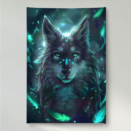 Diamond Painting Erwachsene Tier 5D DIY Diamant Painting Bilder für Kinder Anfänger, Runde Full Drill Wolf, Mosaikherstellung Bastelset für Haus Wanddekoration Geschenke 60 x 80 cm PjY1755 A-2 Diamond Painting Erwachsene Tier 5D DIY Diamant Painting Bilder für Kinder Anfänger, Runde Full Drill Wolf, Mosaikherstellung Bastelset für Haus Wanddekoration Geschenke 60 x 80 cm PjY1755 A-2 von YEYUMEOZ