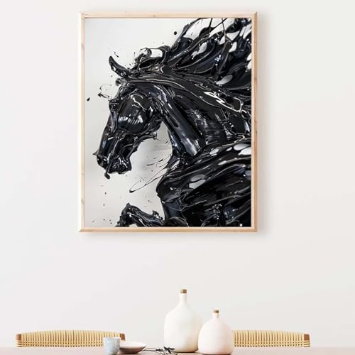 Flügel Diamond Painting, Diamond Painting Erwachsene Schwarz Diamant Malerei DIY Runden Steine Kristall Kunst Bastelnset Erwachsene Anfänger Set, zur Zimmer Wanddeko, Geschenke 40 x 50 cm PJY3 5-5 von YEYUMEOZ