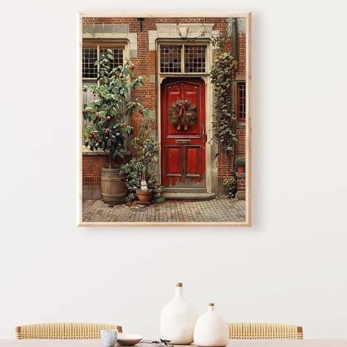 YEYUMEOZ Baum Diamond Painting, Diamond Painting Erwachsene Rot Diamant Malerei DIY Runden Steine Kristall Kunst Bastelnset Erwachsene Anfänger Set, zur Zimmer Wanddeko, Geschenke (80x100cm) PJY7 M-D von YEYUMEOZ