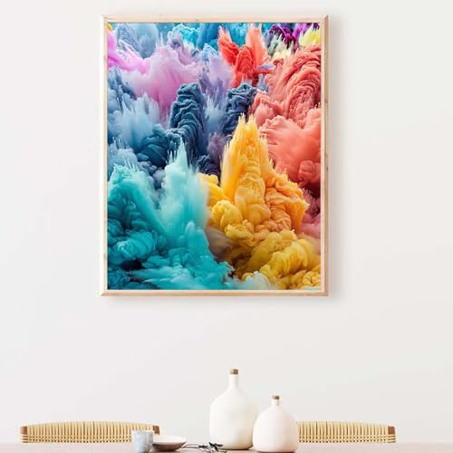 YEYUMEOZ Blume Diamond Painting, Diamond Painting Erwachsene Rot Diamant Malerei DIY Runden Steine Kristall Kunst Bastelnset Erwachsene Anfänger Set, zur Zimmer Wanddeko, Geschenke 30x40cm PJY2 6-C von YEYUMEOZ