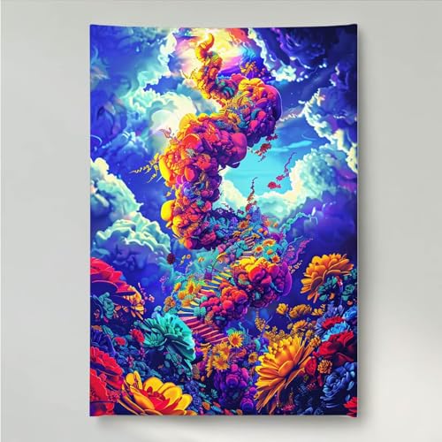 YEYUMEOZ Diamond Painting Blume Blumen Diamant Painting Bilder Kit für Kinder Erwachsene, DIY Crystal Strass Stickerei Diamant Malerei Kit, Home Büro Wall Dekoration Wanddeko 70 x 95 cm PjY2110 L-H von YEYUMEOZ
