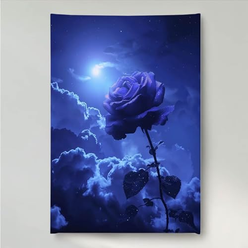 YEYUMEOZ Diamond Painting Blume Blumen Diamant Painting Bilder Kit für Kinder Erwachsene, DIY Crystal Strass Stickerei Diamant Malerei Kit, Home Büro Wall Dekoration Wanddeko 70x95cm PjY2214 8-0 von YEYUMEOZ