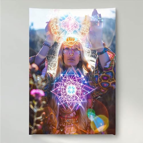 YEYUMEOZ Diamond Painting Blume Frau Diamant Painting Bilder Kit für Kinder Erwachsene, DIY Crystal Strass Stickerei Diamant Malerei Kit, Home Büro Wall Dekoration Wanddeko 30x40cm PjY2124 2-5 von YEYUMEOZ