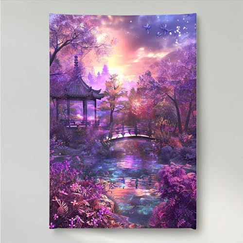 YEYUMEOZ Diamond Painting Blume Pavillon Diamant Painting Bilder Kit für Kinder Erwachsene, DIY Crystal Strass Stickerei Diamant Malerei Kit, Home Büro Wall Dekoration Wanddeko 50 x 65 cm PjY3328 Q-V YEYUMEOZ Diamond Painting Blume Pavillon Diamant Painting Bilder Kit für Kinder Erwachsene, DIY Crystal Strass Stickerei Diamant Malerei Kit, Home Büro Wall Dekoration Wanddeko 50 x 65 cm PjY3328 Q-V von YEYUMEOZ