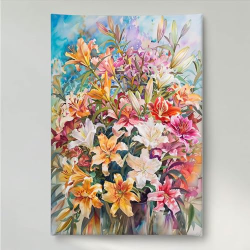 YEYUMEOZ Diamond Painting Blumen Blume Diamant Painting Bilder Kit für Kinder Erwachsene, DIY Crystal Strass Stickerei Diamant Malerei Kit, Home Büro Wall Dekoration Wanddeko 30 x 40 cm PjY1106 F-3 YEYUMEOZ Diamond Painting Blumen Blume Diamant Painting Bilder Kit für Kinder Erwachsene, DIY Crystal Strass Stickerei Diamant Malerei Kit, Home Büro Wall Dekoration Wanddeko 30 x 40 cm PjY1106 F-3 von YEYUMEOZ