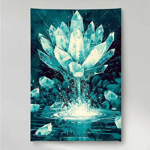 YEYUMEOZ Diamond Painting Blumen Blume Diamant Painting Bilder Kit für Kinder Erwachsene, DIY Crystal Strass Stickerei Diamant Malerei Kit, Home Büro Wall Dekoration Wanddeko 50 x 65 cm PjY888 K-2 von YEYUMEOZ