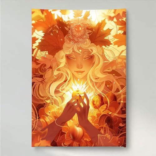 YEYUMEOZ Diamond Painting Erwachsene Blume 5D DIY Diamant Painting Bilder für Kinder Anfänger, Runde Full Drill Frau, Mosaikherstellung Bastelset für Haus Wanddekoration Geschenke 60x80cm PjY6519 H-8 von YEYUMEOZ