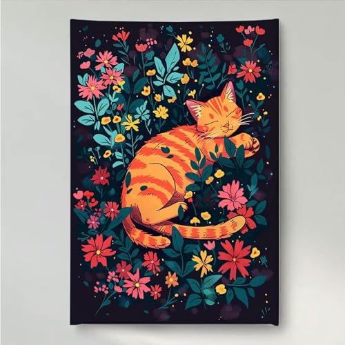 YEYUMEOZ Diamond Painting Erwachsene Blume 5D DIY Diamant Painting Bilder für Kinder Anfänger, Runde Full Drill Katze, Mosaikherstellung Bastelset für Haus Wanddekoration Geschenke 30x40cm PjY917 7-V YEYUMEOZ Diamond Painting Erwachsene Blume 5D DIY Diamant Painting Bilder für Kinder Anfänger, Runde Full Drill Katze, Mosaikherstellung Bastelset für Haus Wanddekoration Geschenke 30x40cm PjY917 7-V von YEYUMEOZ