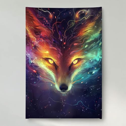 YEYUMEOZ Diamond Painting Erwachsene Fuchs 5D DIY Diamant Painting Bilder für Kinder Anfänger, Runde Full Drill Tier, Mosaikherstellung Bastelset für Haus Wanddekoration Geschenke 40x50cm PjY6469 S-X YEYUMEOZ Diamond Painting Erwachsene Fuchs 5D DIY Diamant Painting Bilder für Kinder Anfänger, Runde Full Drill Tier, Mosaikherstellung Bastelset für Haus Wanddekoration Geschenke 40x50cm PjY6469 S-X von YEYUMEOZ