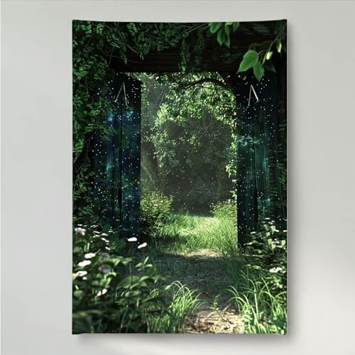 YEYUMEOZ Diamond Painting Erwachsene Gras 5D DIY Diamant Painting Bilder für Kinder Anfänger, Runde Full Drill TüR, Mosaikherstellung Bastelset für Haus Wanddekoration Geschenke 70x95cm PjY1677 3-M von YEYUMEOZ
