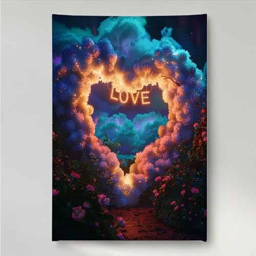 YEYUMEOZ Diamond Painting Liebe Wolke Diamant Painting Bilder Kit für Kinder Erwachsene, DIY Crystal Strass Stickerei Diamant Malerei Kit, Home Büro Wall Dekoration Wanddeko 70x95cm PjY2470 7-K YEYUMEOZ Diamond Painting Liebe Wolke Diamant Painting Bilder Kit für Kinder Erwachsene, DIY Crystal Strass Stickerei Diamant Malerei Kit, Home Büro Wall Dekoration Wanddeko 70x95cm PjY2470 7-K von YEYUMEOZ