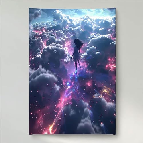 YEYUMEOZ Diamond Painting Mond Baum Diamant Painting Bilder Kit für Kinder Erwachsene, DIY Crystal Strass Stickerei Diamant Malerei Kit, Home Büro Wall Dekoration Wanddeko 70x95cm PjY1030 U-S von YEYUMEOZ