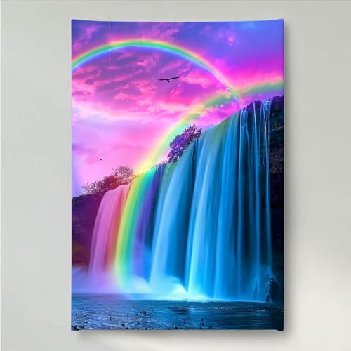 YEYUMEOZ Diamond Painting Regenbogen Fallen Diamant Painting Bilder Kit für Kinder Erwachsene, DIY Crystal Strass Stickerei Diamant Malerei Kit, Home Büro Wall Dekoration 60 x 80 cm PjY1340 2-0 YEYUMEOZ Diamond Painting Regenbogen Fallen Diamant Painting Bilder Kit für Kinder Erwachsene, DIY Crystal Strass Stickerei Diamant Malerei Kit, Home Büro Wall Dekoration 60 x 80 cm PjY1340 2-0 von YEYUMEOZ