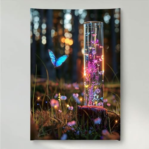 YEYUMEOZ Diamond Painting Schmetterling Insekt Diamant Painting Bilder Kit für Kinder Erwachsene, DIY Crystal Strass Stickerei Diamant Malerei Kit, Home Büro Wall Dekoration 30x40cm PjY868 S-K von YEYUMEOZ