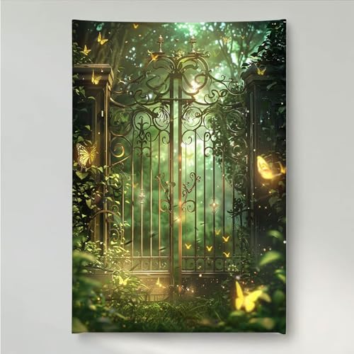 YEYUMEOZ Diamond Painting Schmetterling TüR Diamant Painting Bilder Kit für Kinder Erwachsene, DIY Crystal Strass Stickerei Diamant Malerei Kit, Home Büro Wall Dekoration Wanddeko 50x65cm PjY1626 Q-P von YEYUMEOZ