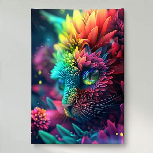 YEYUMEOZ Diamond Painting Tier Blume Diamant Painting Bilder Kit für Kinder Erwachsene, DIY Crystal Strass Stickerei Diamant Malerei Kit, Home Büro Wall Dekoration Wanddeko 30x40cm PjY2966 1-F YEYUMEOZ Diamond Painting Tier Blume Diamant Painting Bilder Kit für Kinder Erwachsene, DIY Crystal Strass Stickerei Diamant Malerei Kit, Home Büro Wall Dekoration Wanddeko 30x40cm PjY2966 1-F von YEYUMEOZ