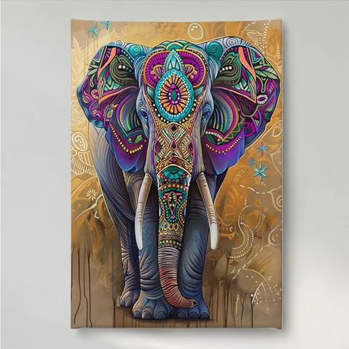 YEYUMEOZ Diamond Painting Tier Elefant Diamant Painting Bilder Kit für Kinder Erwachsene, DIY Crystal Strass Stickerei Diamant Malerei Kit, Home Büro Wall Dekoration Wanddeko 70 x 95 cm PjY2598 X-B YEYUMEOZ Diamond Painting Tier Elefant Diamant Painting Bilder Kit für Kinder Erwachsene, DIY Crystal Strass Stickerei Diamant Malerei Kit, Home Büro Wall Dekoration Wanddeko 70 x 95 cm PjY2598 X-B von YEYUMEOZ
