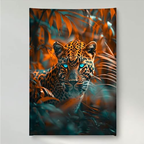 YEYUMEOZ Diamond Painting Tier Leopard Diamant Painting Bilder Kit für Kinder Erwachsene, DIY Crystal Strass Stickerei Diamant Malerei Kit, Home Büro Wall Dekoration Wanddeko 40x50cm PjY3370 J-0 YEYUMEOZ Diamond Painting Tier Leopard Diamant Painting Bilder Kit für Kinder Erwachsene, DIY Crystal Strass Stickerei Diamant Malerei Kit, Home Büro Wall Dekoration Wanddeko 40x50cm PjY3370 J-0 von YEYUMEOZ