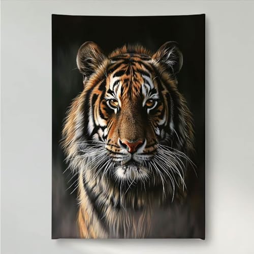 YEYUMEOZ Diamond Painting Tiger Tier Diamant Painting Bilder Kit für Kinder Erwachsene, DIY Crystal Strass Stickerei Diamant Malerei Kit, Home Büro Wall Dekoration Wanddeko 30 x 40 cm PjY752 Z-Z von YEYUMEOZ