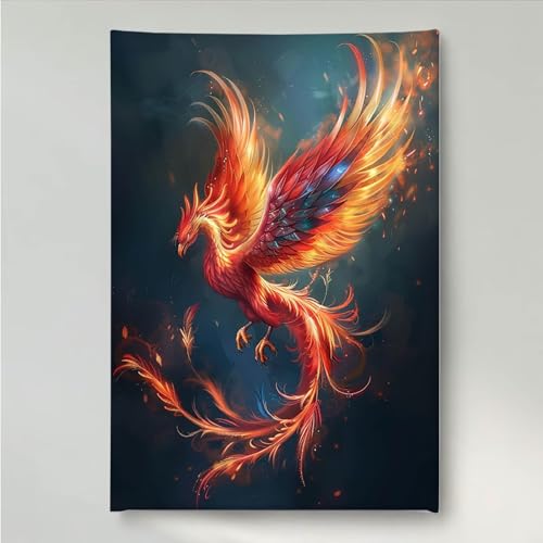 YEYUMEOZ Diamond Painting Vogel Tier Diamant Painting Bilder Kit für Kinder Erwachsene, DIY Crystal Strass Stickerei Diamant Malerei Kit, Home Büro Wall Dekoration Wanddeko 80x100cm PjY824 1-9 von YEYUMEOZ