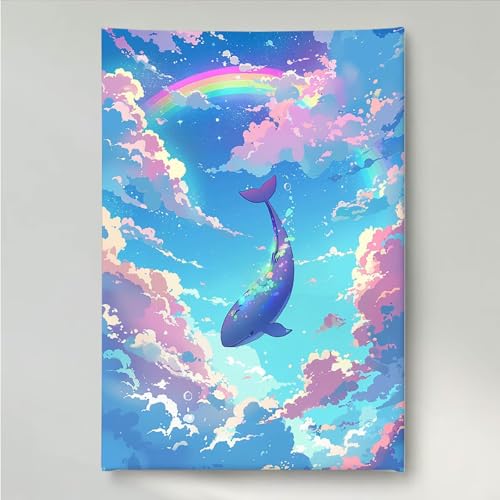 YEYUMEOZ Diamond Painting Wal Regenbogen Diamant Painting Bilder Kit für Kinder Erwachsene, DIY Crystal Strass Stickerei Diamant Malerei Kit, Home Büro Wall Dekoration Wanddeko 60 x 80 cm PjY1950 H-I YEYUMEOZ Diamond Painting Wal Regenbogen Diamant Painting Bilder Kit für Kinder Erwachsene, DIY Crystal Strass Stickerei Diamant Malerei Kit, Home Büro Wall Dekoration Wanddeko 60 x 80 cm PjY1950 H-I von YEYUMEOZ