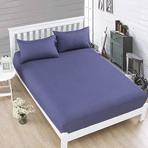 YEZINB 1pcs Polyester Festbettmatratze Set mit Vier Ecken und Gummiband Bettwäsche, A, 120X200X25cm von YEZINB