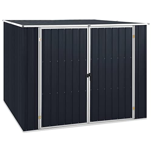 YEZIYIYFOB Gerätehaus Anthrazit 195x198x159 cm Verzinkter Stahl Gartenschrank Gartenhaus Metall Fahrradgarage Gartenschrank Wetterfest GartenhüTte GeräTehaus Metall Outdoor Schrank Viel Platz YEZIYIYFOB Gerätehaus Anthrazit 195x198x159 cm Verzinkter Stahl Gartenschrank Gartenhaus Metall Fahrradgarage Gartenschrank Wetterfest GartenhüTte GeräTehaus Metall Outdoor Schrank Viel Platz von YEZIYIYFOB