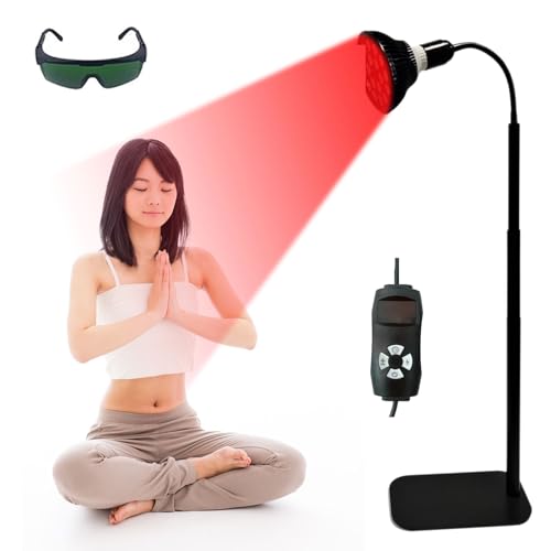 YEZMEK 54W Infrarotlampe mit Ständer – Rotlichtlampe mit 660nm & 850nm LEDs, 5 Helligkeitsstufen, Augenschutz für Gesicht & Körper YEZMEK 54W Infrarotlampe mit Ständer – Rotlichtlampe mit 660nm & 850nm LEDs, 5 Helligkeitsstufen, Augenschutz für Gesicht & Körper von YEZMEK