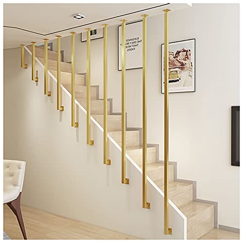 Treppengeländer Wandhandlauf Handläufe für Treppen Treppengeländer, Treppen Indoor Outdoor Steps - Treppengeländer, Handläufe für behinderte ältere Kinder Gold Metall Schmiedeeisen Externe Außenwan von YF-handrail