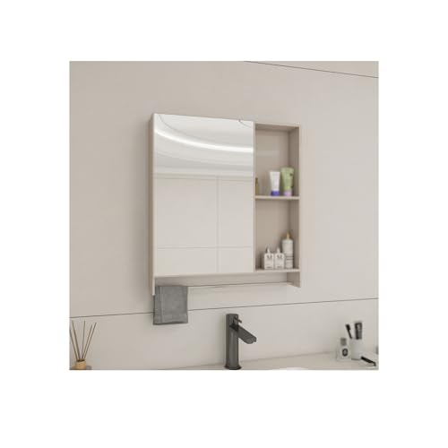 YFAURNDE Badezimmer Spiegelschrank Badschrank mit Spiegel Schlagfrei, wandmontiert, beschlagfrei, offene Fächer, unterteilte Aufbewahrung, für mehrere Gelegenheiten geeignet(Milk Tea,NORMAL_55*60CM) YFAURNDE Badezimmer Spiegelschrank Badschrank mit Spiegel Schlagfrei, wandmontiert, beschlagfrei, offene Fächer, unterteilte Aufbewahrung, für mehrere Gelegenheiten geeignet(Milk Tea,NORMAL_55*60CM) von YFAURNDE