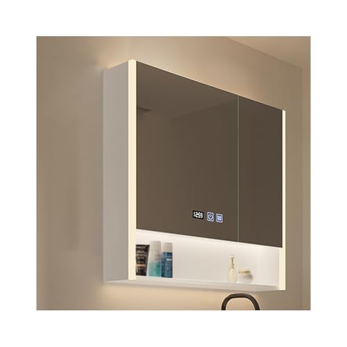 YFAURNDE Hängeschrank Spiegelschrank fürs Bad badschrank mit Spiegel, Ruimtebesparende, meerlaagse opslag, eenvoudig te installeren en gemakkelijk op te Bergen(80cm/31.5in) von YFAURNDE