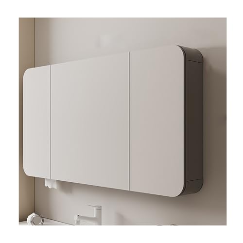 YFAURNDE Mutital Spiegelschrank,Hängeschrank Spiegelschrank fürs Bad, Hängeschrank badspiegel,Trennwand, Regal, wasserdicht, stilvoll, bietet Platz für Toilettenartikel und Medikamente(90cm/35.4in) YFAURNDE Mutital Spiegelschrank,Hängeschrank Spiegelschrank fürs Bad, Hängeschrank badspiegel,Trennwand, Regal, wasserdicht, stilvoll, bietet Platz für Toilettenartikel und Medikamente(90cm/35.4in) von YFAURNDE