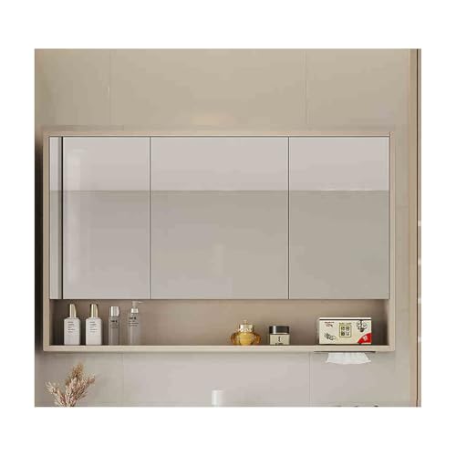 YFAURNDE Mutital Spiegelschrank Hängeschrank badspiegel, spiegelschränke fürs Bad, Mit Spiegel/großem Stauraum/Hardware-Zubehör/einfache Installation/Geräuschunterdrückung(Cream Gray,90cm/35.4in) YFAURNDE Mutital Spiegelschrank Hängeschrank badspiegel, spiegelschränke fürs Bad, Mit Spiegel/großem Stauraum/Hardware-Zubehör/einfache Installation/Geräuschunterdrückung(Cream Gray,90cm/35.4in) von YFAURNDE