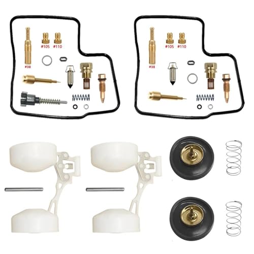 YFBH Vergaser-Umbau-Reparatursatz Motorrad-Vergaser-Reparatursatz Für H&onda VT750C Shadow 750 98-03 V-Typ-Zylinder, Vergaser, Schwimmer, Luftablassteile Vergaser-Reparatursätze(Farbe 1) von YFBH