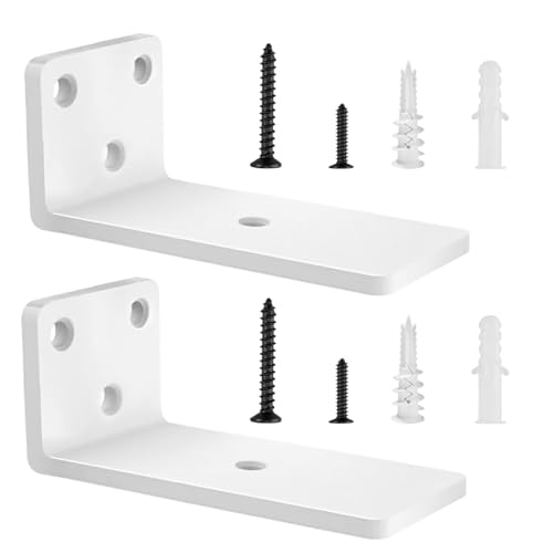 2 Stücke Regalhalterung Regalträger 12,7cm, Schwerlast L Regalwinkel mit Befestigungsschrauben für Wohnzimmer | Büro| Küchen, Tragkraft 75 KG (Weiß) 5in 2 Stücke Regalhalterung Regalträger 12,7cm, Schwerlast L Regalwinkel mit Befestigungsschrauben für Wohnzimmer | Büro| Küchen, Tragkraft 75 KG (Weiß) 5in von YFCVIP