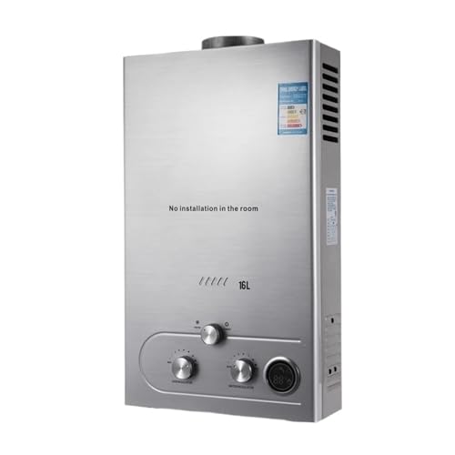 16L Edelstahl-Warmwasserpumpe Zur Wandmontage, Flüssiggas-Erdgas-Warmwasserbereiter, Sofortbad von YFDGD