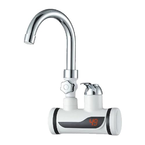 3000 W Elektrischer Warmwasserbereiter Badezimmer Küchenarmatur Sofortige Temperaturanzeige Kaltwasser-Heizhahn Schnell Sicher(C Lateral Inlet) von YFDGD