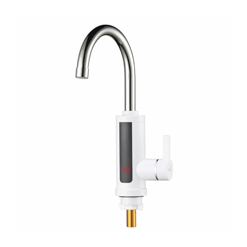 3000W Elektrischer Küchen-Warmwasserbereiter-Wasserhahn-Hahn-Hahn-Sofort-Warmwasser-Kaltheizungs-Wasserhahn-tankloses Wasser Mit LED-Digitalanzeige Schnell Sicher(White) von YFDGD