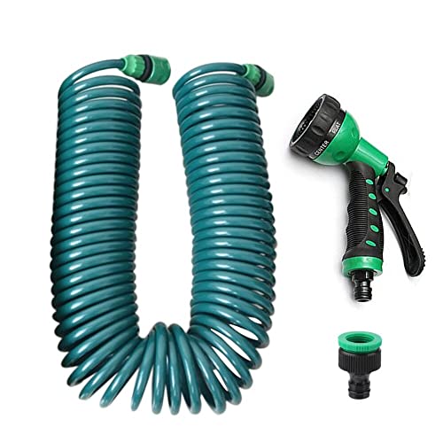 7,5 M/15 M/30 M Einziehbare Spule Magie Flexible Garten Wasser Schlauch Auto Reinigung Frühling Rohr Kunststoff schlauch Pflanze Bewässerung Spritzpistole(C-30M Kit) von YFDGD