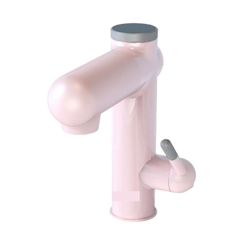 Elektrischer Warmwasserbereiter, Fließendes Sofortiges Warmwasser, Elektrischer Wasserhahn, 2-in-1-Küchenarmatur, Badezimmer, LED Schnell Sicher(Pink) von YFDGD
