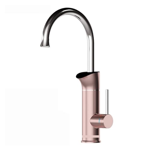Elektrischer Warmwasserbereiter, Sofortiger Warmwasser-Küchenhahn, 2-in-1-Durchlauferhitzer, Elektrischer Wasserhahn, Heizhahn Schnell Sicher(Golden) von YFDGD