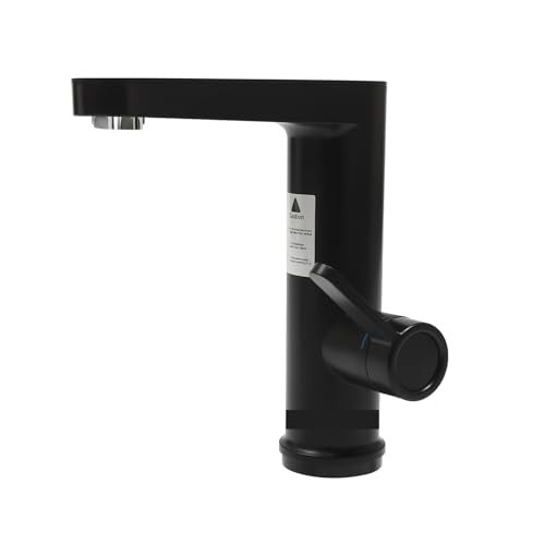 Elektrischer Warmwasserbereiter, Warmwasserhahn, 2-in-1-Beckenhahn, Durchlauferhitzer, Wasserhahn For Zuhause Schnell Sicher(Black) von YFDGD