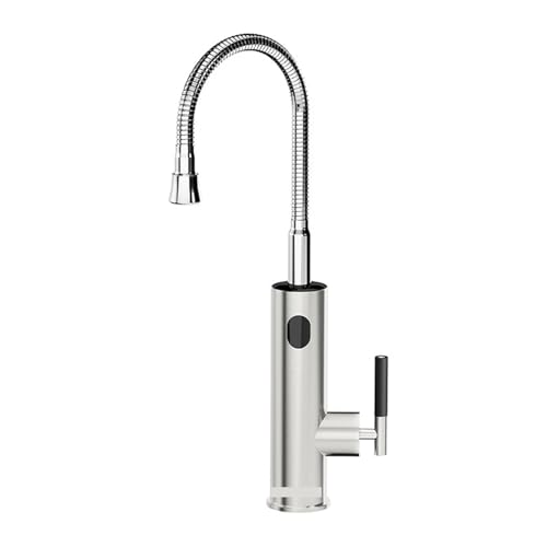 Elektrischer Wasserhahn Mit Universalauslauf, Warmwasserbereiter, Heizhahn, Durchlauferhitzer, Edelstahl-Wasserhahn Schnell Sicher(Universal-Silver) von YFDGD