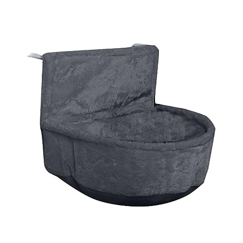 Katze Hängematte Fenster Katzenbett-Ständer, An Möbeln Montierte Hängematte for Aufhängen – Hängematten-Bettkäfig/Heizkörper Montiert for Kleine, Mittelgroße Und Große Kätzchen(Gray) von YFDGD